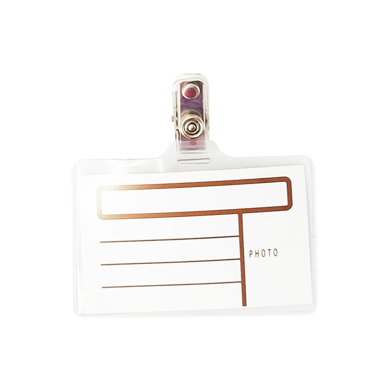 Clear Name Badge With Metal Clip