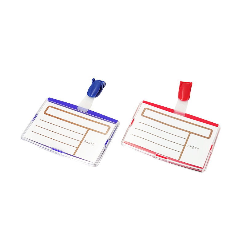 Clear Name Badge With Plastic Clip