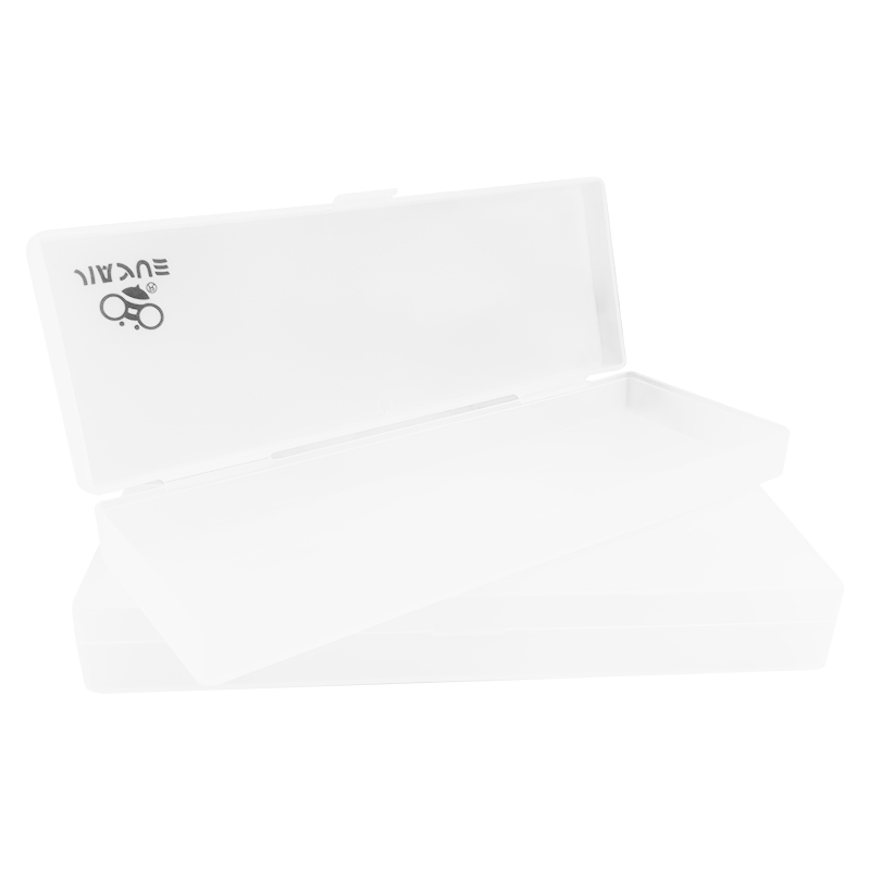Concise White Plastic Pen Case